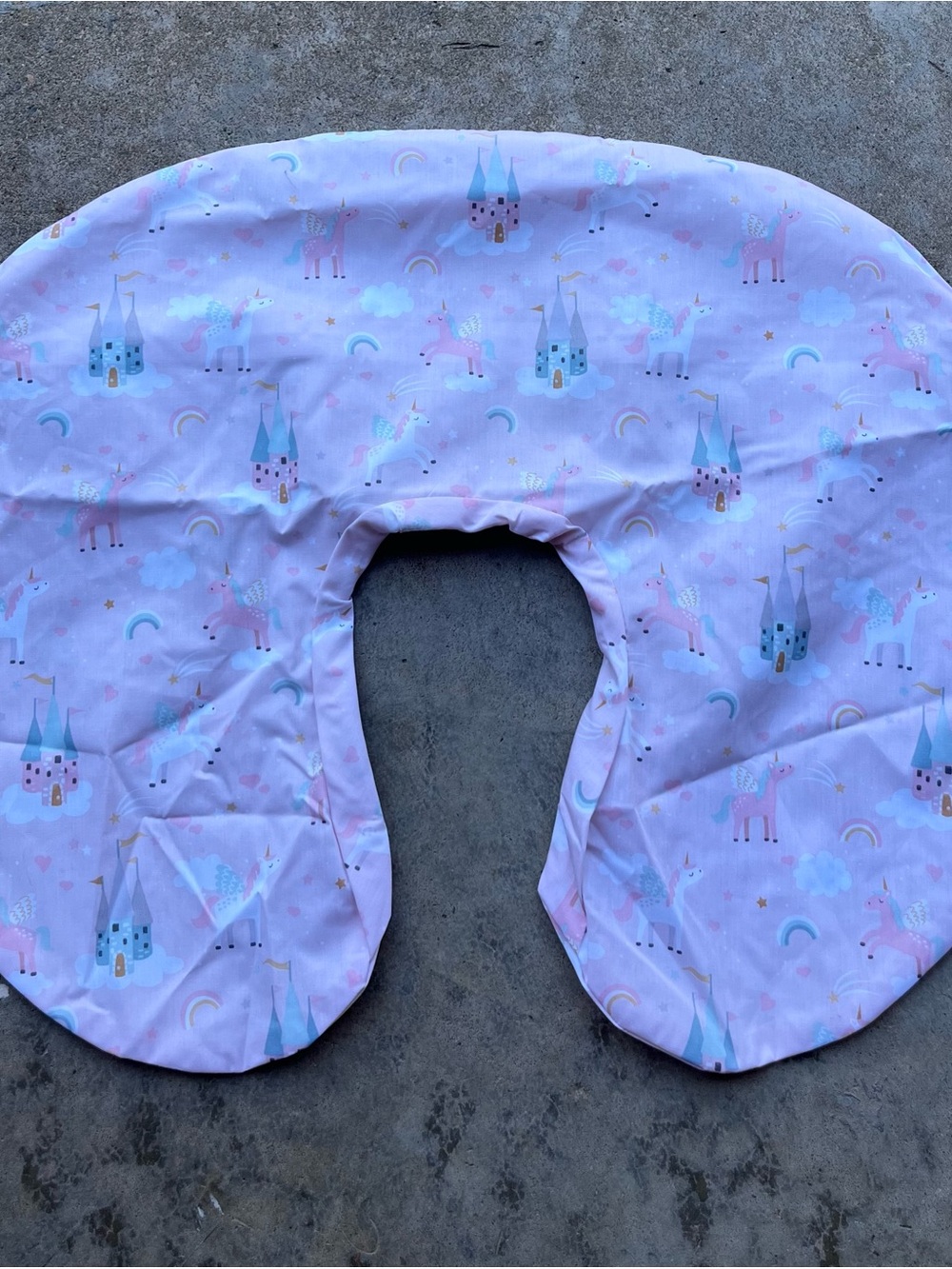 Boppy Pillow Cover Pink Unicorn